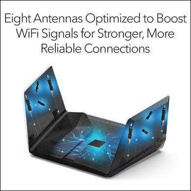 Роутер Netgear Nighthawk Wi-Fi 6E Router (RAXE500) &mdash; Маршрутизатор Wi-Fi 6E AXE11000, 2.4/5/6 ГГц, 4хLAN, 2хWAN/LAN, 2хUSB (Б/В) 9-14898 фото