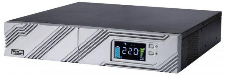 Источник бесперебойного питания Powercom SRТ-3000A LCD &mdash; ИБП линейно-интерактивный рэковый 3000 ВА 9xIEC 1-17665 фото
