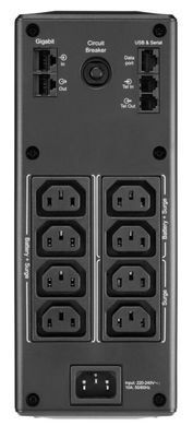 Источник бесперебойного питания APC BR1600MI &mdash; ИБП Back-UPS Pro, 1600 ВА/960 Вт, Tower, 230 В, 8хIEC C13, AVR, дисплей, сменный аккумулятор 702840 фото