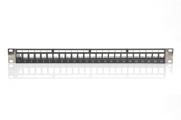 Digitus DN-91411-LF &mdash; Модульная патч-панель, экранированная, 24xRJ45, 1U, 19", черная 1-58886 фото