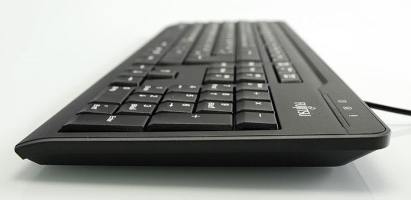 Fujitsu KB410 USB Black RU/US (S26381-K511-L419) &mdash; Клавіатура дротова USB 104 кл. ENG/RU 1-30242 фото
