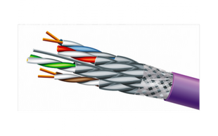 Кабель витая пара внутренний S/FTP Cat. 7 LSZH 4x2x23 AWG катушка 500 м ЗЗЦМ 72572 1-5468 фото