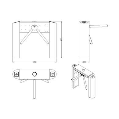 Trinix TRX-5000TS &mdash; Турникет-трипод Trinix TRX-5000TS 1-65852 фото