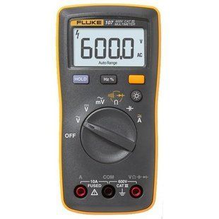 Fluke 107 (4367966) &mdash; Карманный цифровой мультиметр на 5999 отсчетов, 600 В/10 А 1-35923 фото
