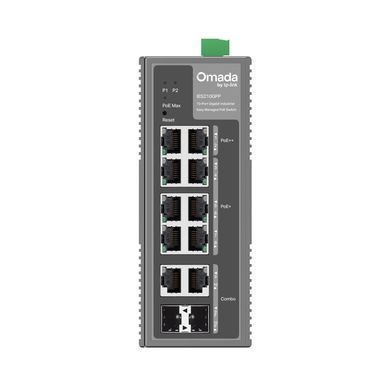 Мережевий комутатор TP-Link IES210GPP &mdash; Комутатор 10-портовий гігабітний промисловий Easy Managed Omada з 6 портами PoE+ та 2 портом PoE++ 1-75194 фото