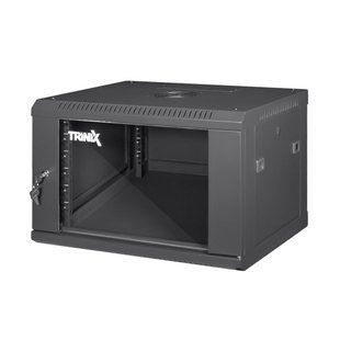 Серверный шкаф Trinix TRX-6U/600*450*370 &mdash; Коммутационный шкаф Trinix TRX-6U/600x450x370 Black 1-65769 фото