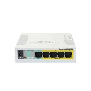 Мережевий комутатор Mikrotik RB260GSP (CSS106-1G-4P-1S) &mdash; Комутатор Smart 5xGbE 1xSFP PoE (Вітрина) 9-15051 фото