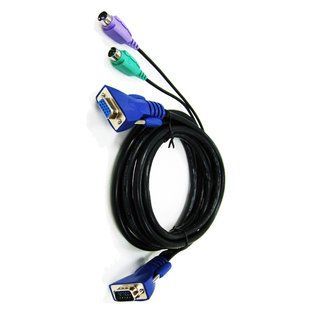 Edimax EK-C30C &mdash; KVM кабель 2xPS/2 USB HDB-15 3 м 652457 фото