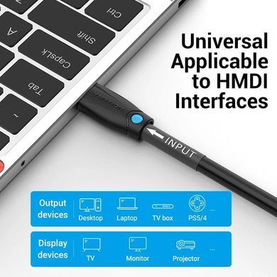 Vention AAMBK &mdash; Кабель HDMI M-M, 8.0 м, V2.0, Engineering 4K 60Гц 18Gbps HD 7.1 PVC Black Vention 1-60261 фото