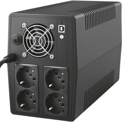 Джерело безперебійного живлення Trust 23504 &mdash; ДБЖ Paxxon 1000 ВА, 4хSchuko, 230В, USB 1-21631 фото