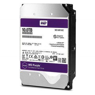 WD WD100PURZ &mdash; Жесткий диск Purple 3.5", 10 Тб, 256 Мб, 7200 об/мин 696885 фото