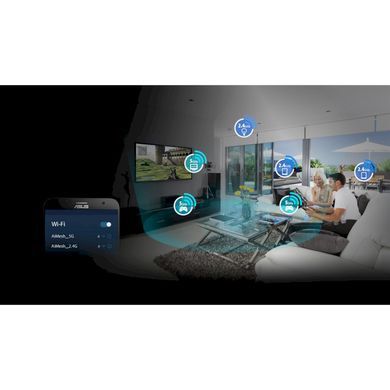 Точка доступа Asus RP-AX56 &mdash; Wi-Fi ретранслятор 802.11аx 2.4/5 ГГц (Витрина) 9-13884 фото