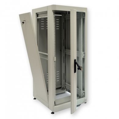 Серверна шафа CMS UA-MGSE3368MG &mdash; Серверна шафа підлогова, 19", 33U, 610х865 мм, посилена, скляні двері, розбірна 665837 фото