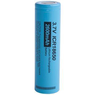 PkCell ICR18650 2600 &mdash; Акумулятор 18650 PKCELL, 2600mAh, 3.7V li-ion ICR, battery, blister 1 pcs 1-60415 фото