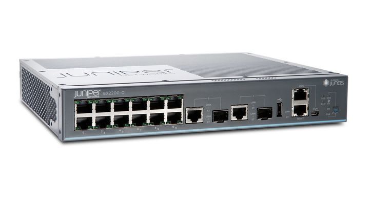 Сетевой коммутатор Juniper EX2200-C-12T-2G &mdash; Коммутатор управляемый стекируемый L3 Gigabit Ethernet 994515 фото