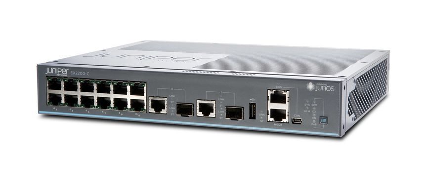 Сетевой коммутатор Juniper EX2200-C-12T-2G &mdash; Коммутатор управляемый стекируемый L3 Gigabit Ethernet 994515 фото