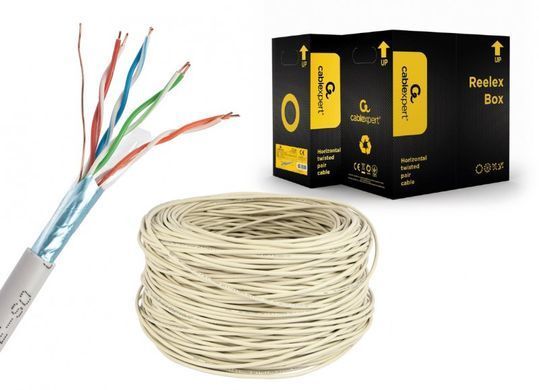 Cablexpert UPC-6004SE-SOL/100 &mdash; Кабель вита пара CAT6, одножильний, CCA, AWG24, неекранований, 100 м 1-23378 фото