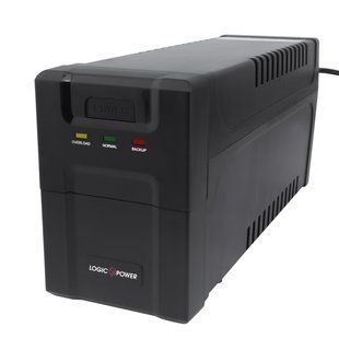 Источник бесперебойного питания LogicPower LP10003 &mdash; ИБП 600VA-P, 6 кВА, AVR, 2 x евро, пластик 10990 фото