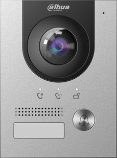 IP вызывная панель 2 Мп CMOS IP55 IK07 серебристая Dahua DHI-VTO2202F 704980 фото