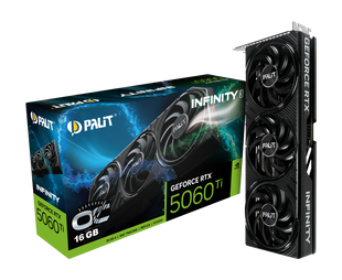 Palit Nvidia GeForce RTX 5060 Ti Infinity 3 OC 16GB GDDR7 (NE7506TS19T1-GB2061S) &mdash; Видеокарта 16 ГБ GDDR7 128-bit 1-77795 фото