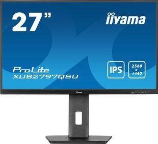 Iiyama ProLite XUB2797QSU-B2 Black &mdash; Монітор 27", IPS, 2560х1440, 100 Гц, 1 мс, 1xHDMI, 1xDP, USB-хаб 1-57454 фото