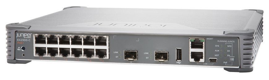Сетевой коммутатор Juniper EX2300-C-12P &mdash; Коммутатор управляемый стекируемый L3 Gigabit Ethernet PoE 665496 фото