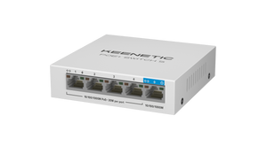 Сетевой коммутатор Keenetic PoE+Switch5 (KN-4610) &mdash; Коммутатор неуправляемый, 1хGE, 4xGE (PoE+ 60W) 1-46636 фото
