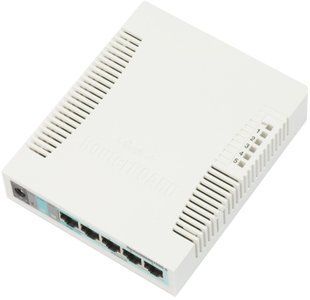 Мережевий комутатор Mikrotik RB260GS (CSS106-5G-1S) &mdash; Комутатор керований L2 5xGbE 1xSFP PoE (Вітрина) 9-14956 фото