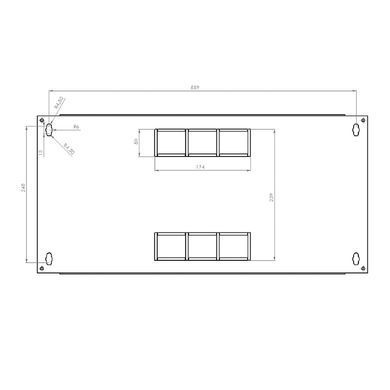 Серверна шафа CMS UA-MGSW1L64G &mdash; Шафа 19", 6U, 600x400x373 мм (ШxГxВ), L-type, економ, акрилове скло, сіра 1-63864 фото
