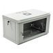 Шафа комутаційна CMS UA-MGSW1L64G &mdash; Шафа 19", 6U, 600x400x373 мм (ШxГxВ), L-type, економ, акрилове скло, сіра 1-63864 фото 1