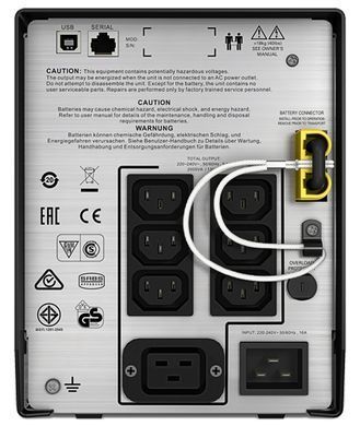 Джерело безперебійного живлення APC SMC2000I &mdash; ДБЖ Smart-UPS C 2000 ВА, РК-екран, 230 В 52217 фото