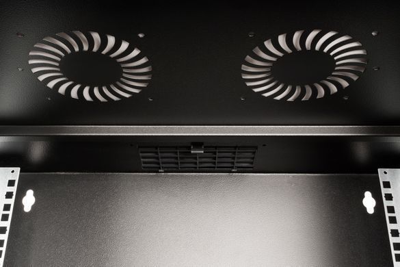 Серверна шафа Digitus DN-49203 &mdash; Настінна шафа SOHO PRO 19" 7U, скляні двері, 370x540x400 мм, чорний 1-58905 фото