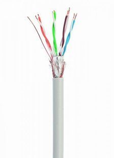 Cablexpert SPC-5004E-SO &mdash; Кабель витая пара CAT5e, одножильный, медь, 24AWG, двойное экранирование, 305 м 1-23383 фото