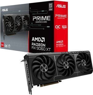 Asus AMD Radeon RX 9060XT Prime OC 16GB GDDR6 (PRIME-RX9060XT-O16G) &mdash; Відеокарта 16 ГБ GDDR6 128-bit 1-77798 фото