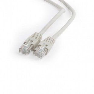 Патч корд литий, UTP, cat.6, 50u "штекер із клямкою", 20 м, сірий Cablexpert PP6U-20M 695354 фото