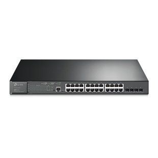 Сетевой коммутатор TP-Link SG3428MP &mdash; Коммутатор JetStream управляемый L2+, 24х1GE (РоЕ 384 Вт), 4х1GE SFP, 1хMicro-USB, 1хRJ45 1-46644 фото