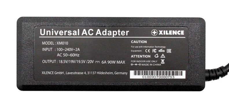 Xilence SPS-XP-LP90.XM010 &mdash; Адаптер живлення для ноутбука Xilence 90W Mini Universal Чорний 1-60429 фото