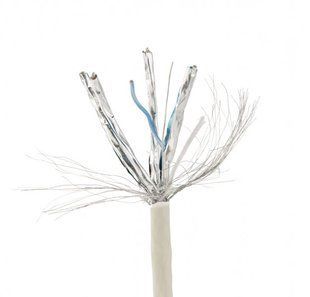 Cablexpert SPC-6A-LSZHCU-SO &mdash; Кабель витая пара CAT6A, одножильный, медь (AWG23), LSZH, двойное экранирование, 305 м 1-23392 фото