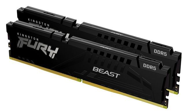 Kingston KF552C40BBK2-16 &mdash; Модуль пам'яті DDR5 5200MHz 16GB Fury Beast Black 2шт 1-16489 фото
