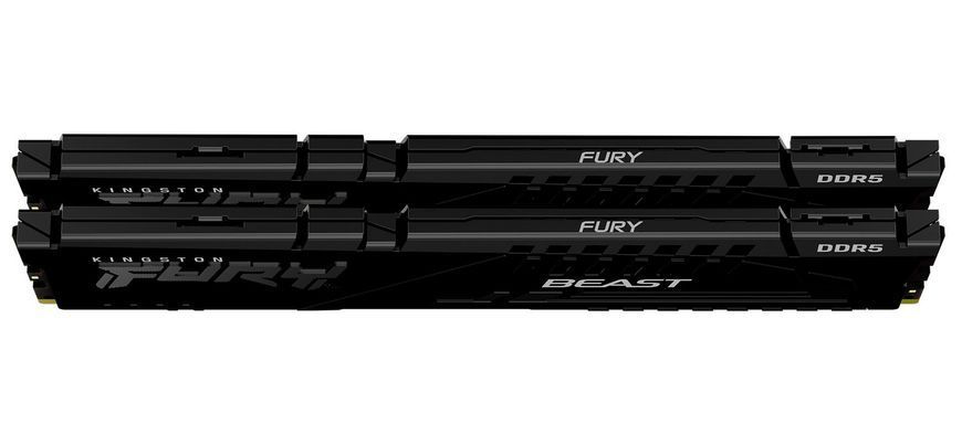 Kingston KF552C40BBK2-16 &mdash; Модуль пам'яті DDR5 5200MHz 16GB Fury Beast Black 2шт 1-16489 фото